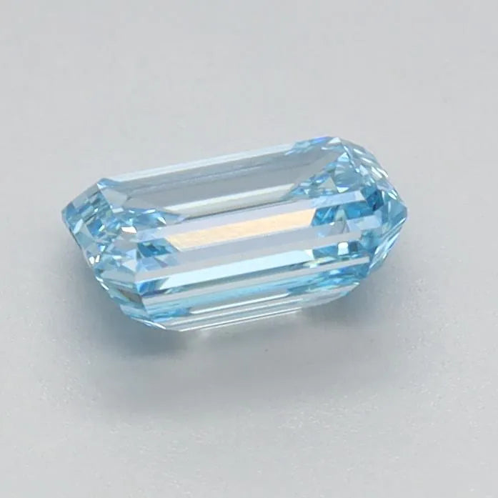 0.64ct Emerald Lab Grown Diamond (Colour Fancy Intense Blue, Clarity VS1, IGI Certified)