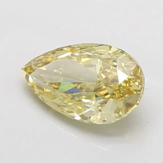 2.01ct Pear Lab Grown Diamond (Colour Fancy Intense Yellow, Clarity VS1, IGI Certified)