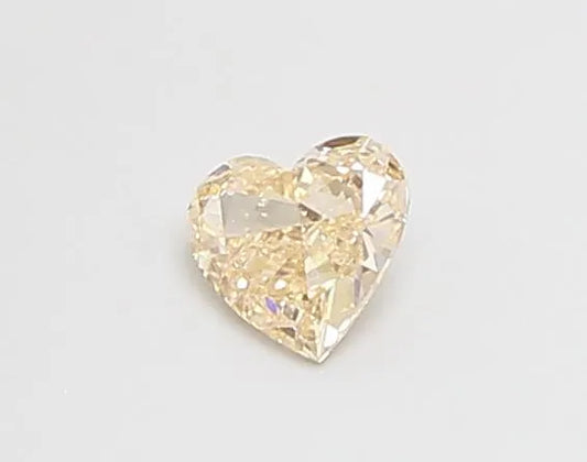 0.25ct Heart Lab Grown Diamond (Colour Fancy Orangey Pink, Clarity VS2, IGI Certified)