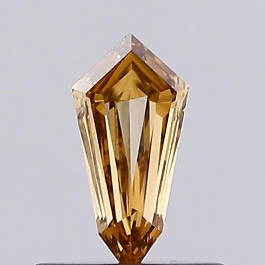 0.27ct Shield Lab Grown Diamond (Colour Fancy Brown Yellow, Clarity VVS2, IGI Certified)