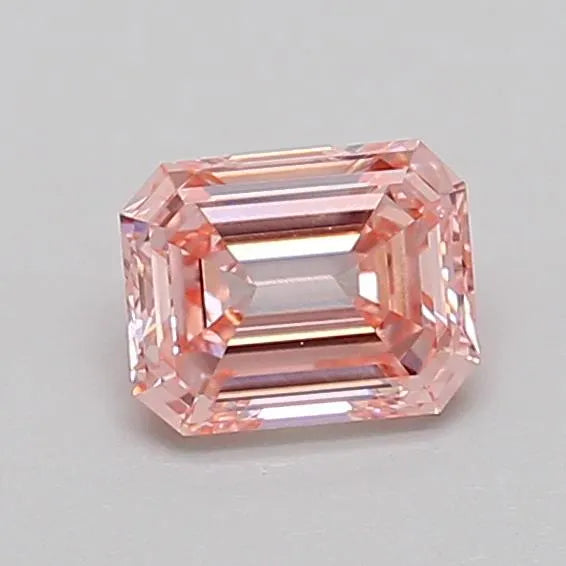 0.63ct Emerald Lab Grown Diamond (Colour Fancy Intense Pink, Clarity VS1, IGI Certified)