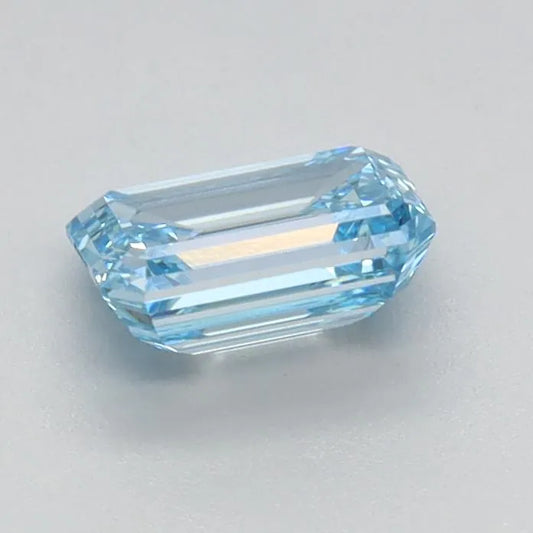 0.64ct Emerald Lab Grown Diamond (Colour Fancy Intense Blue, Clarity VS1, IGI Certified)