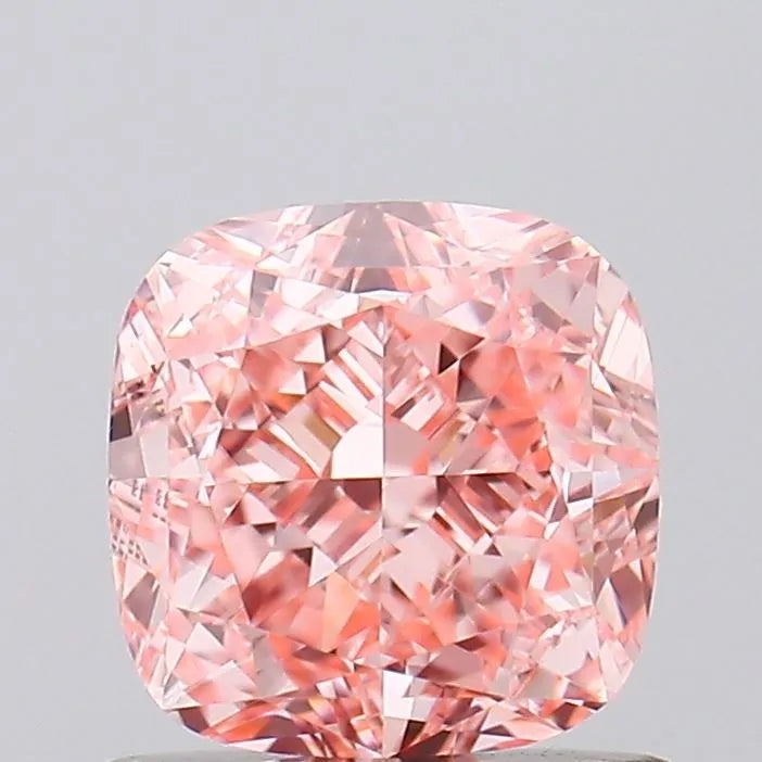 1.05ct Cushion modified Lab Grown Diamond (Colour Fancy Vivid Pink, Clarity VS1, IGI Certified)