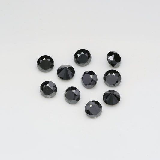 Természetes Kerek Melee Fekete Gyémánt - 0.8-0.89 mm